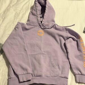 Overtime Purple Hoodie with Orange Logo